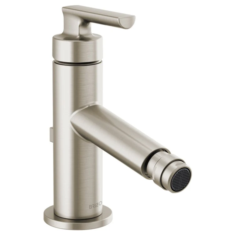 Bidet Faucet Kintsu 1 Lever ADA Brilliance Luxe Nickel Metal Pop-Up Drain 1 Hole - Frankwebs