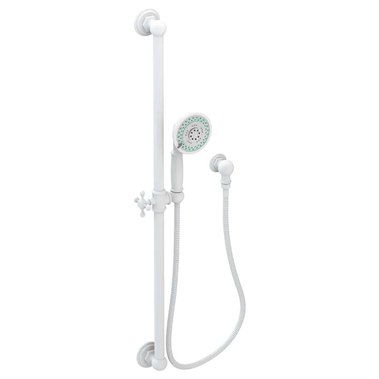 Handshower Set Tub and Shower Slidebar with Cross Handle Midnight Chrome 3 Function 1.8 Gallons per Minute - Frankwebs