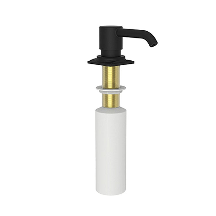 Soap Dispenser Adams Matte White Deck Mount Brass Pump - Frankwebs