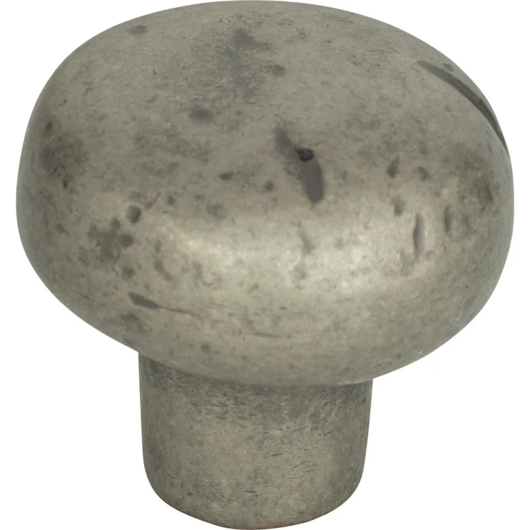 Knob Atlas Distressed Round Champagne Zinc Alloy 1-3/8 Inch - Frankwebs