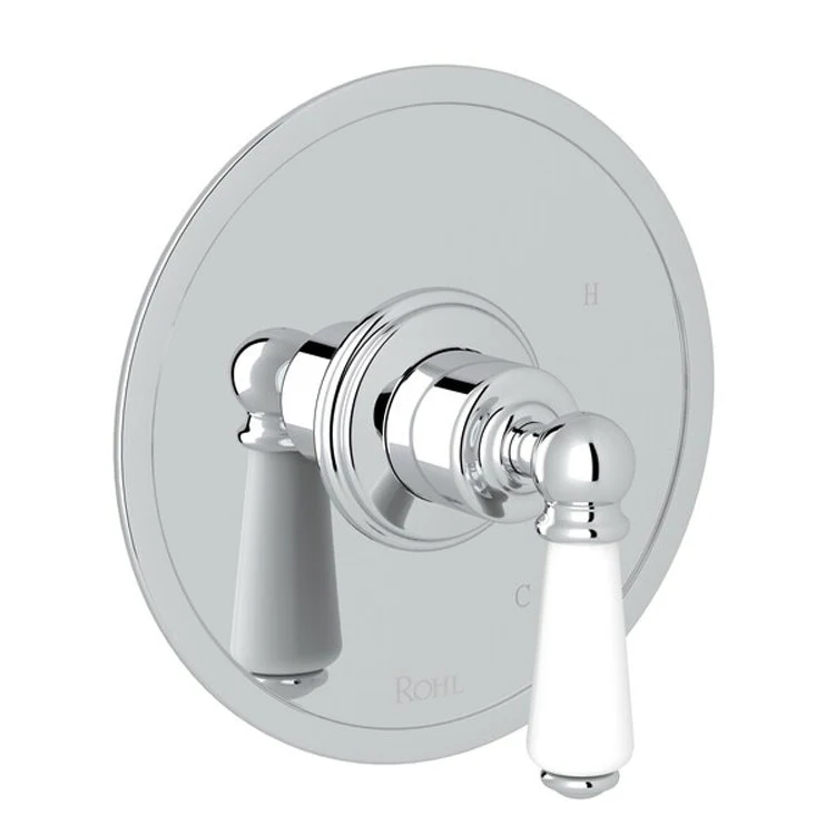 Pressure Balance Valve Trim Edwardian 1/2 Inch without Diverter 1 Lever Polished Chrome - Frankwebs