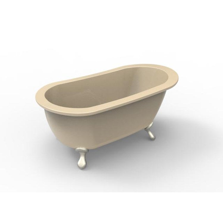 Soaking Tub Ston Collection Annette 65 x 36 Inch with Flat Deck Tub Only Center Biscuit Hydroluxe SS - Frankwebs