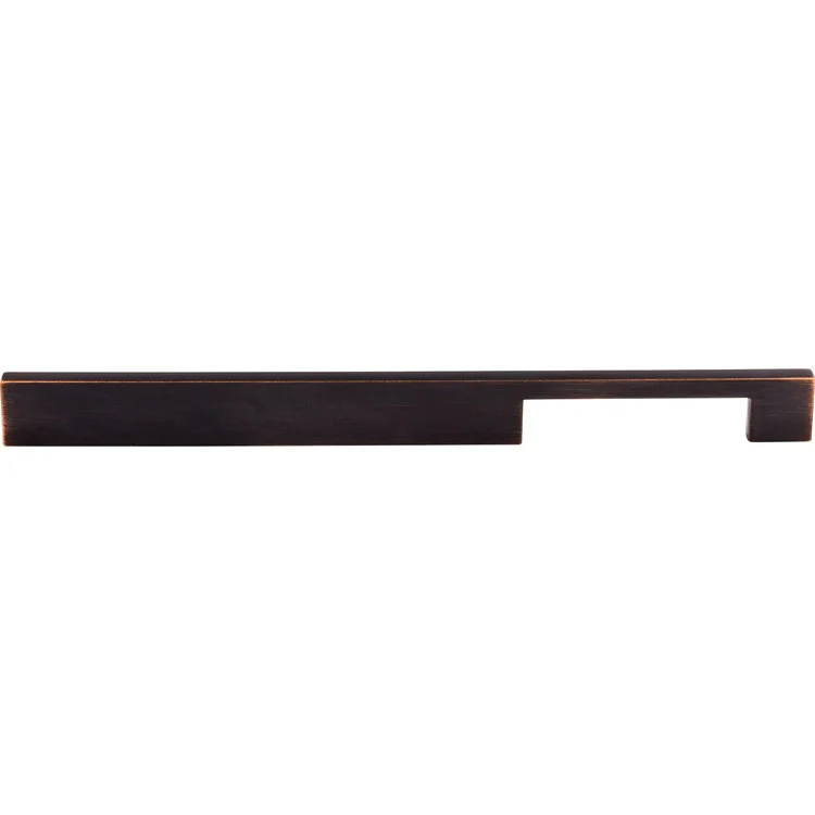 Drawer Pull Sanctuary Linear Flat Black Zinc Alloy 12 Inch - Frankwebs