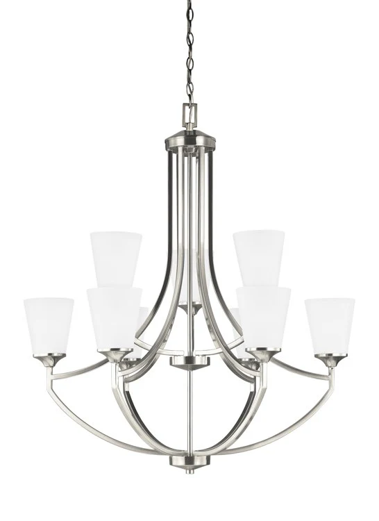 Hanford Nine-Light Two-Tier Chandelier - Frankwebs