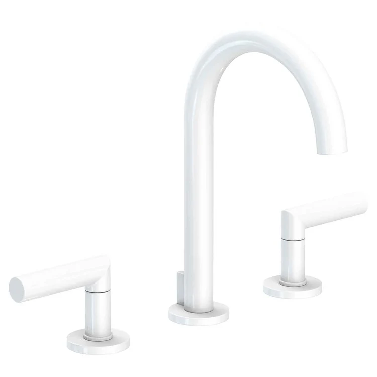 Lavatory Faucet Pavani Widespread 8 to 20 Inch Spread 2 Lever ADA Midnight Chrome 1.2 Gallons per Minute Brass Spout Height 6-1/8 Inch - Frankwebs