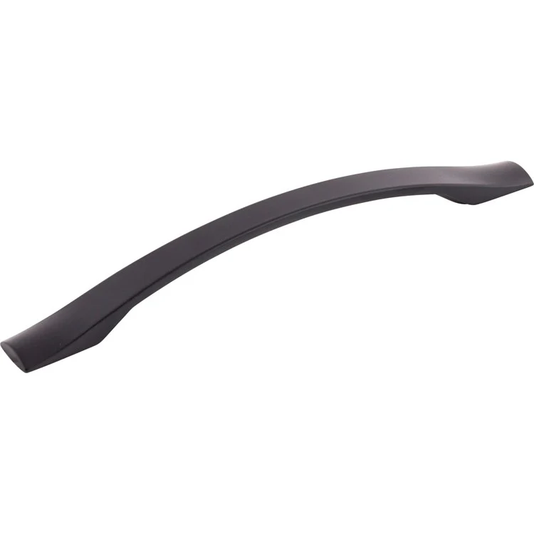 Pull Nouveau III Crest Flat Black Zinc Alloy 6-1/4 Inch 8-11/16x3/4 Inch - Frankwebs