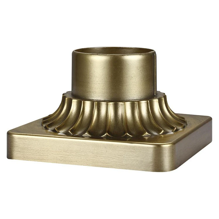 Outdoor Fluted Pier Mount with Square Base - Frankwebs