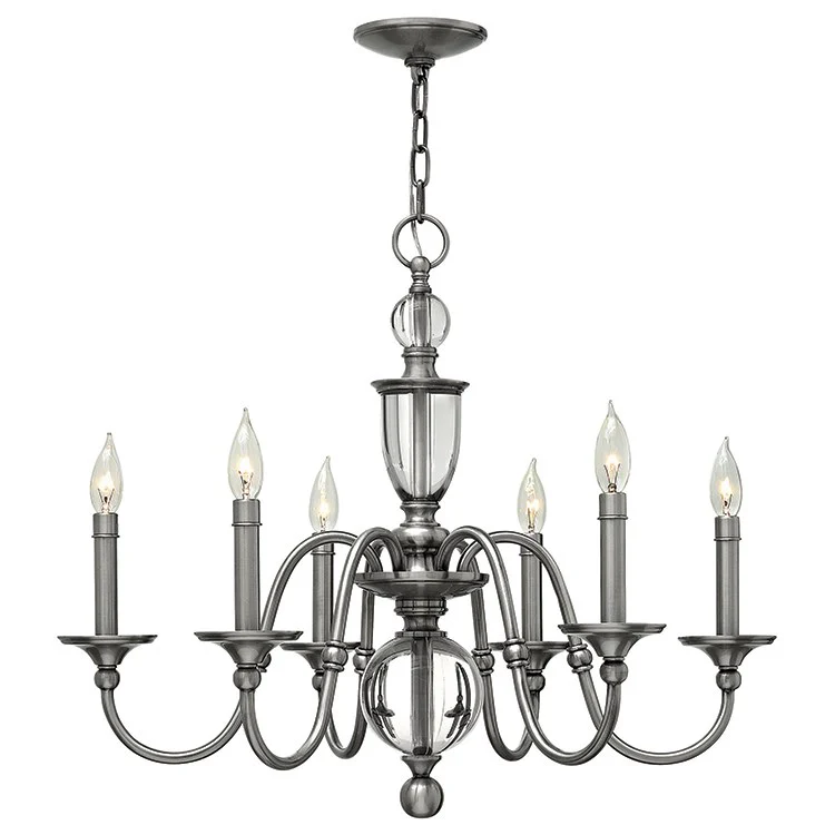 Eleanor Six-Light Single-Tier Chandelier - Frankwebs