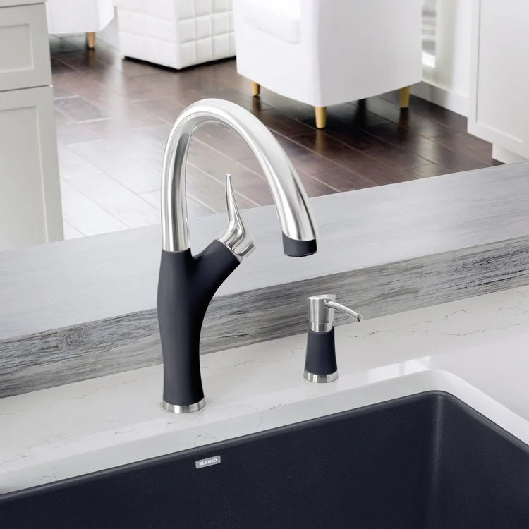 Artona Single Handle Pull Down Kitchen Faucet 1.5 GPM - Frankwebs