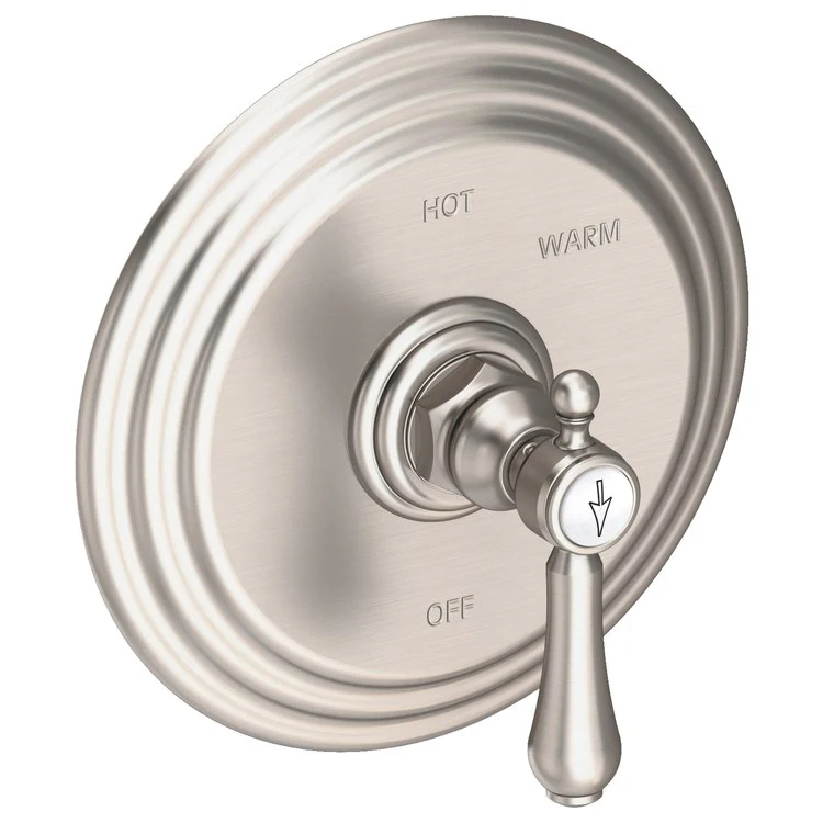 Pressure Balance Valve Trim Chesterfield Round 1 Lever Antique Brass ADA Depth 3-2/3 Inch - Frankwebs