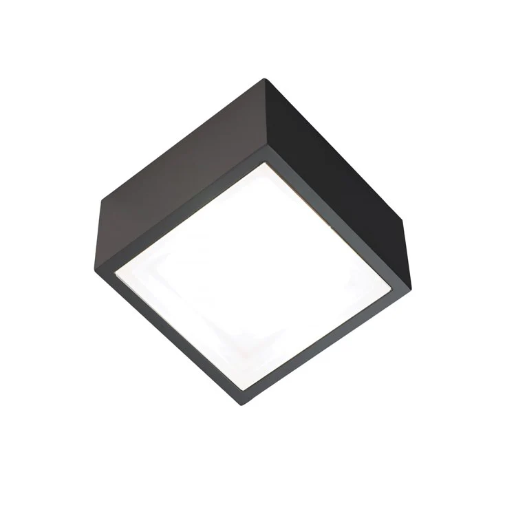 Bloc Single-Light LED Outdoor Flush Mount Ceiling Fixture 4000K - Frankwebs