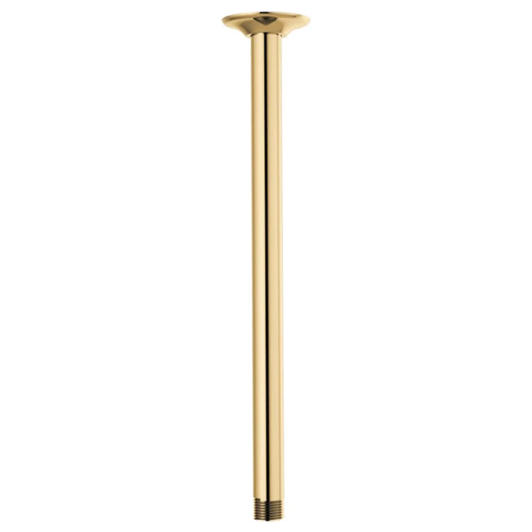 Shower Arm Universal Showering with Round Flange Brilliance Luxe Nickel 14 Inch 1/2
