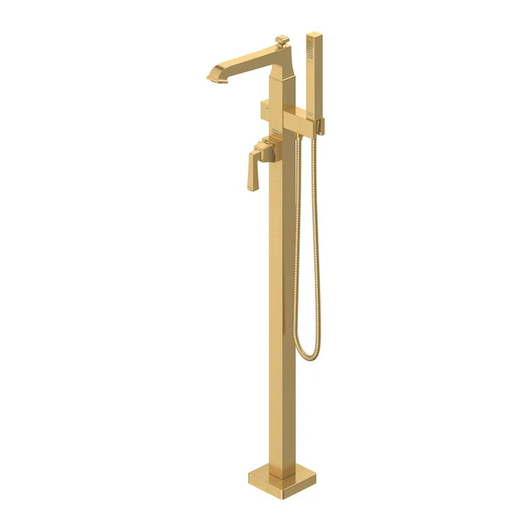 Tub Filler Trim Town Square S Freestanding with Handshower 1 Lever Brushed Cool Sunrise - Frankwebs