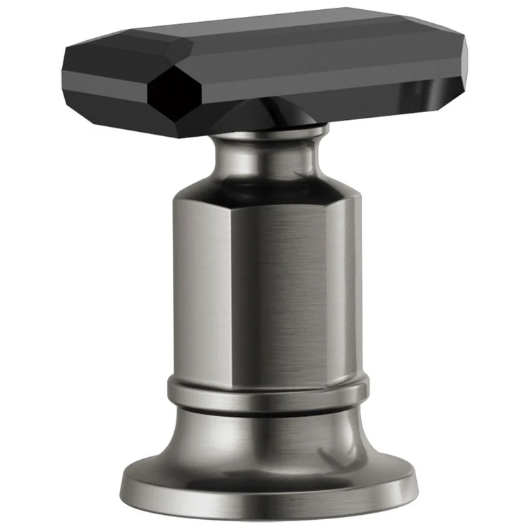 Handle Kit Invari Zinc 2 Black Crystal Knob Brilliance Luxe Gold/Black Crystal - Frankwebs