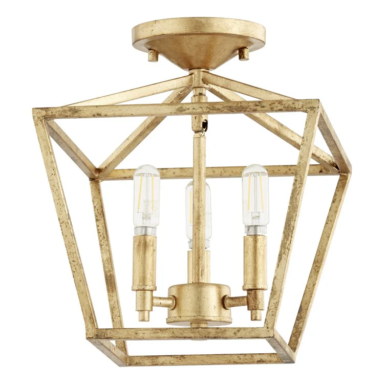 Gabriel Three-Light Flush Mount Ceiling Fixture - Frankwebs
