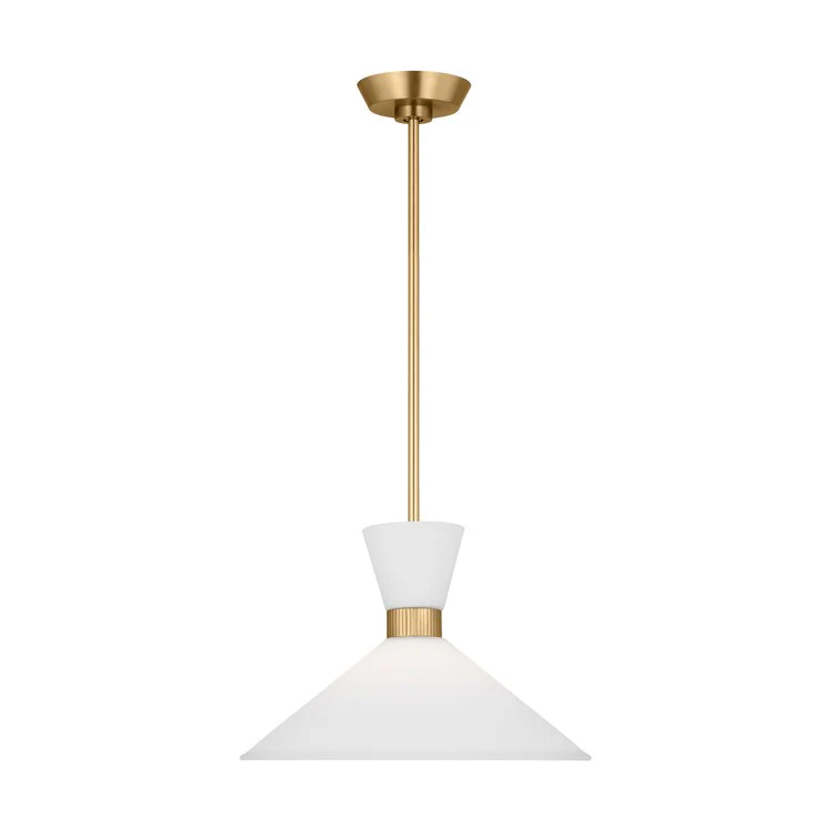 Pendant Belcarra Medium 1 Lamp Satin Brass - Frankwebs