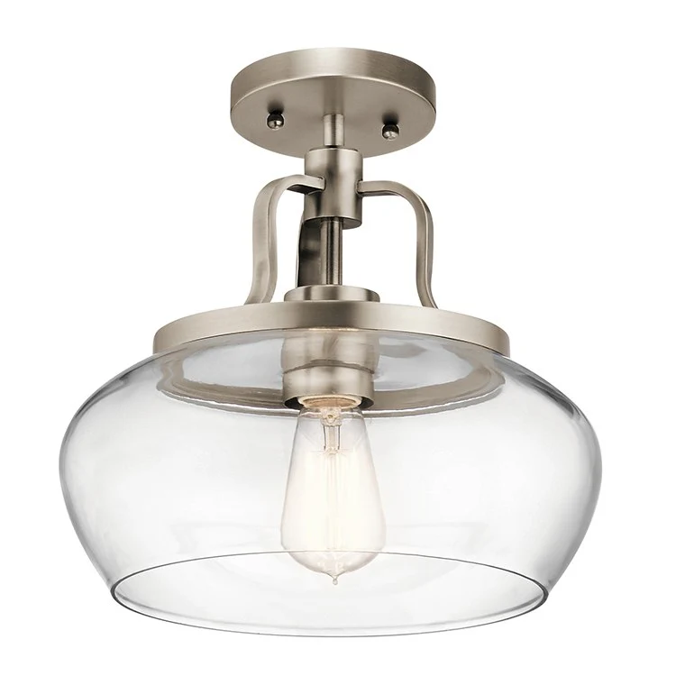 Davenport Single-Light Pendant/Semi-Flush Mount Ceiling Fixture - Frankwebs