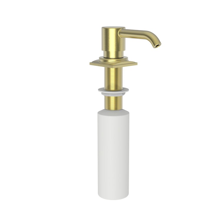 Soap Dispenser Adams Matte White Deck Mount Brass Pump - Frankwebs