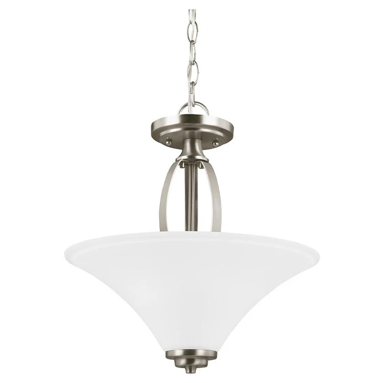Metcalf Two-Light LED Convertible Semi-Flush Mount Ceiling Fixture/Pendant - Frankwebs