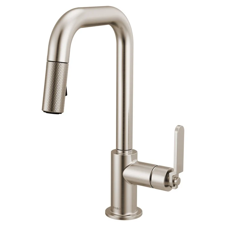 Prep Faucet Litze 1 Industrial Handle ADA Matte Black/Brilliance Luxe Gold Pull Down Dual Function Square 360 DEG Swivel 1.8 Gallons per Minute - Frankwebs