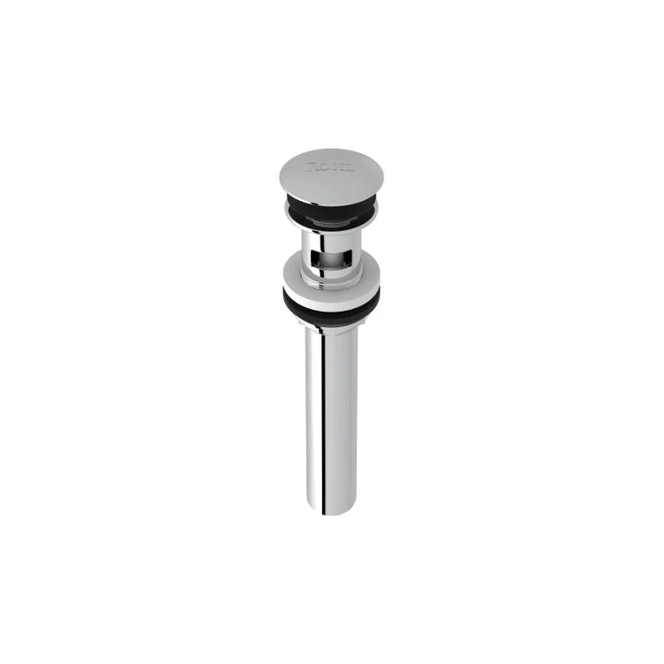 Push Drain Touch Seal Dome 2-15/32 x 1-61/64 Inch Polished Chrome Brass for Overflow & No Overflow Sinks 2-15/32 Inch - Frankwebs