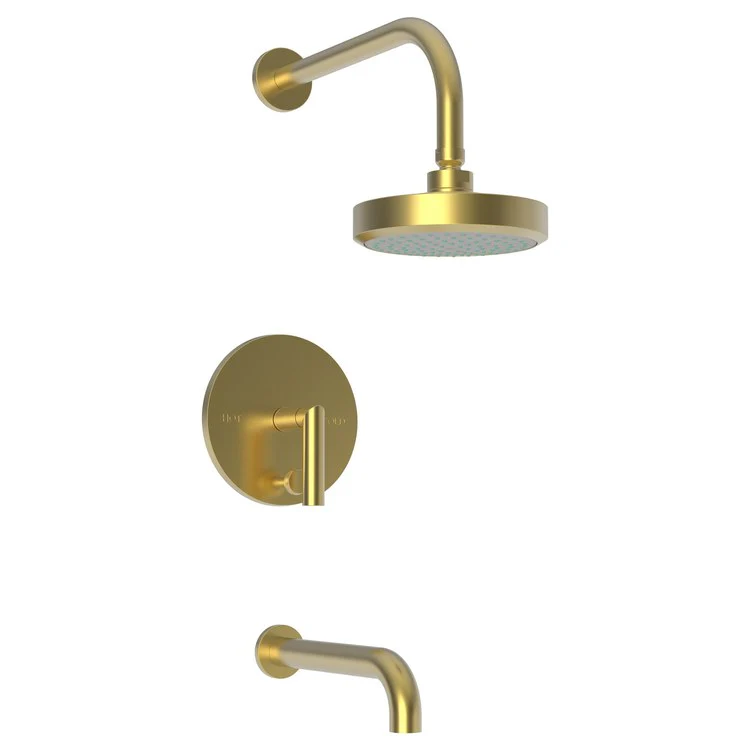 Pavani Pressure Balance Tub/Shower Trim with Lever Handle - Satin Bronze PVD - Frankwebs