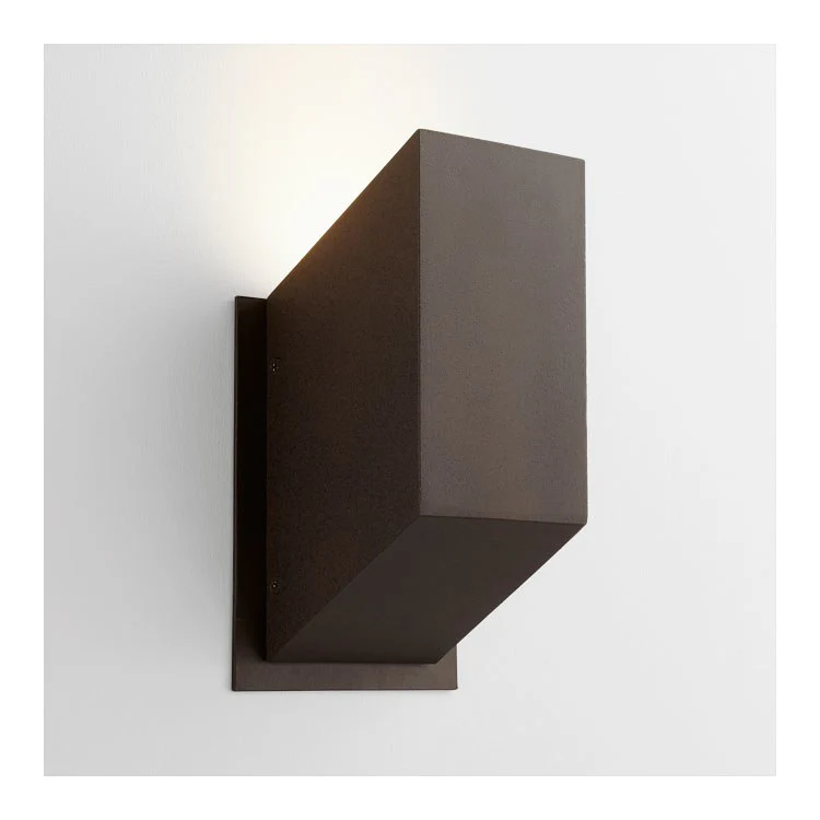 Uno Single-Light LED Small Outdoor Wall Sconce - Gray - Frankwebs