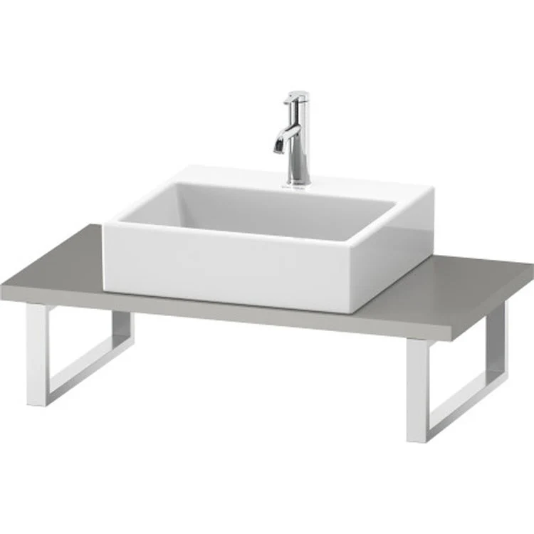 Lavatory Console L-Cube Mediterranean Oak Single Basin Compact 31-1/2 x 18-7/8 Inch 1-1/8 Inch - Frankwebs
