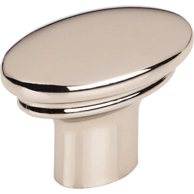 Knob Ellis Julian Oval Polished Nickel Zinc Alloy 1-1/4 Inch - Frankwebs