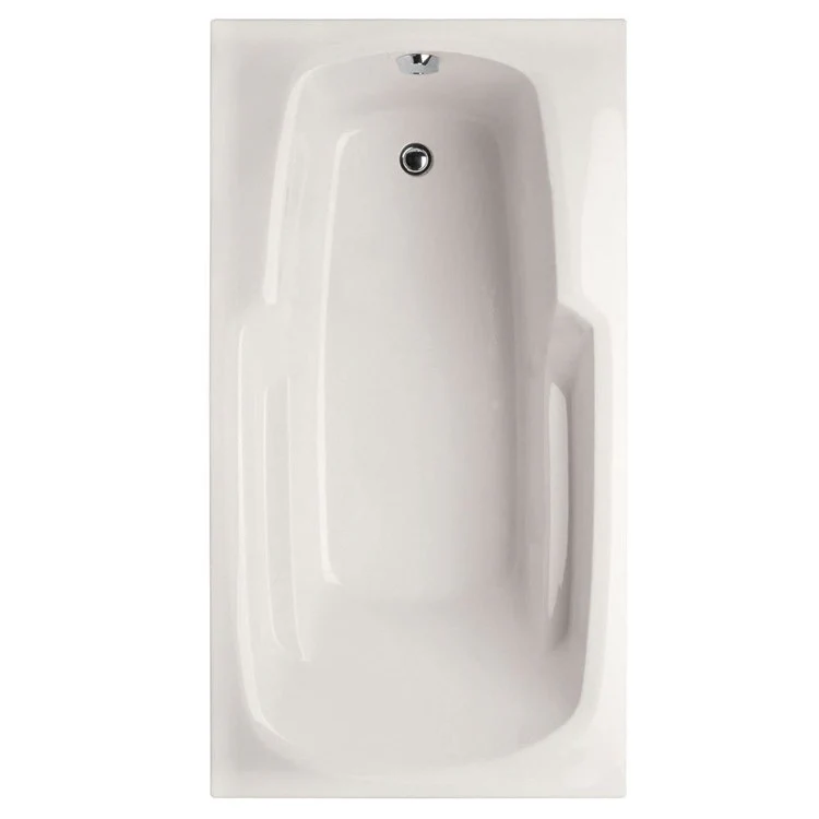 Soaking Tub Designer Collection Solo 66 x 30 Inch Drop-In Tub Only End Bone Acrylic - Frankwebs