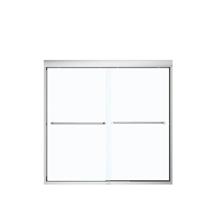 Shower Door Kameleon SC Sliding 59L x 57H Inch Brushed Nickel Clear 5/16 Inch 55 to 59x57 Inch - Frankwebs