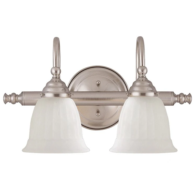 Brunswick Two-Light Bathroom Vanity Fixture without Shades - Frankwebs