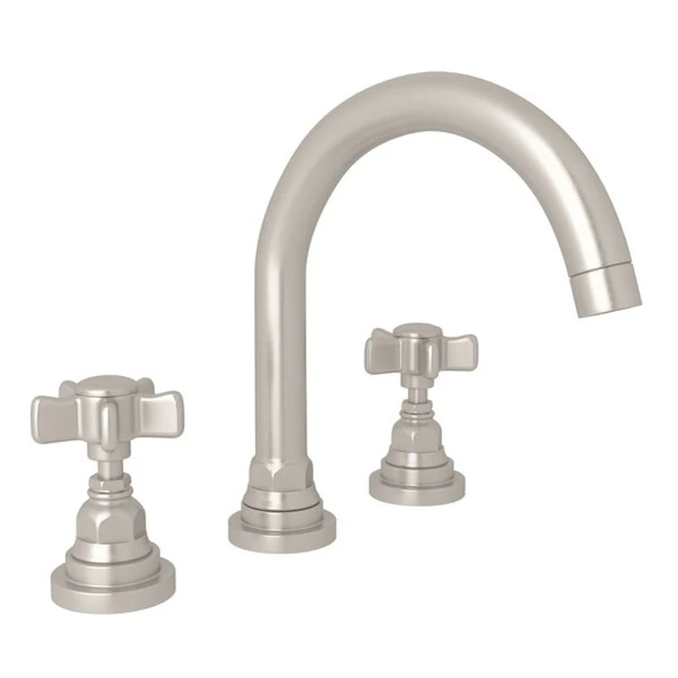 Lavatory Faucet San Giovanni 2 5 Spoke Cross Satin Nickel 1.2 Gallons per Minute C-Spout - Frankwebs