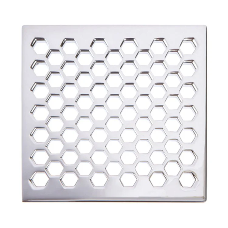 Shower Drain Tub and Shower Square Honeycomb 6 Inch Matte White Brass for Drain Throat 277-02 6 Inch - Frankwebs