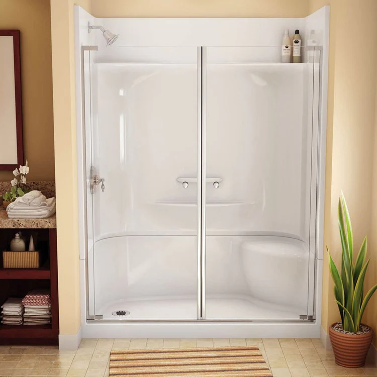 Shower Module KDS 3060 59-3/4 x 30 x 81-1/8 Inch AcrylX White 4 Pieces Right Hand Seat - Frankwebs