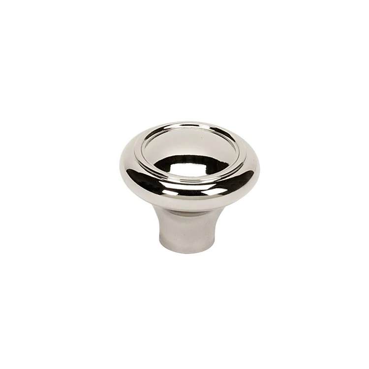 Knob Classic Traditional Round Polished Chrome Brass 1-1/4 Inch 1-1/8 Inch 1/2 Inch - Frankwebs
