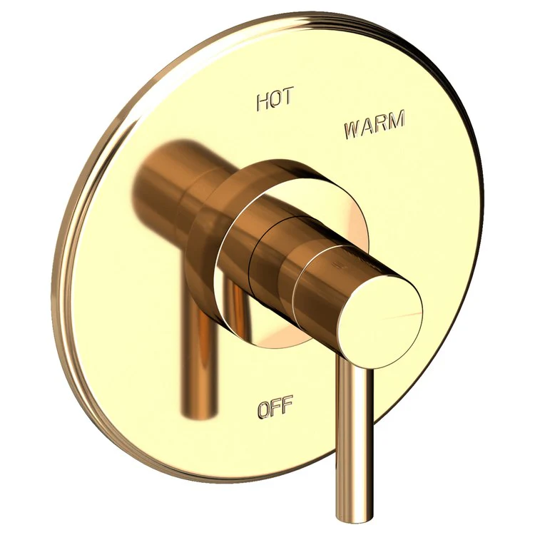 Pressure Balance Valve Trim East Linear Round 1 Lever Antique Copper ADA Depth 3 Inch - Frankwebs