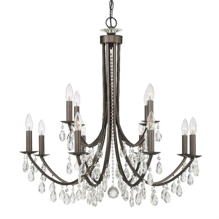 Bridgehampton Twelve-Light Two-Tier Chandelier - Frankwebs