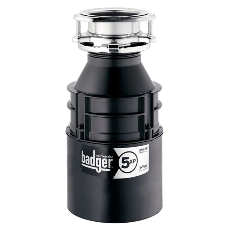 Badger 5XP Compact 3/4 HP Continuous Feed Garbage Disposal - Frankwebs