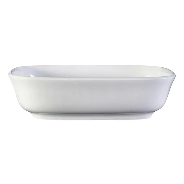 Lavatory Sink Amiata Rectangle Less Overflow 23.625 x 16.25 Inch Standard White - Frankwebs