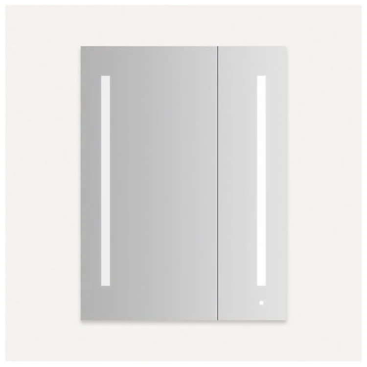Medicine Cabinet AiO 30W x 40H x 4D Inch 2 Doors Mirror Flat Top Aluminum Yes Left Hand Side Recessed/Surface Cool White LUM Lighting 4000 Kelvin - Frankwebs