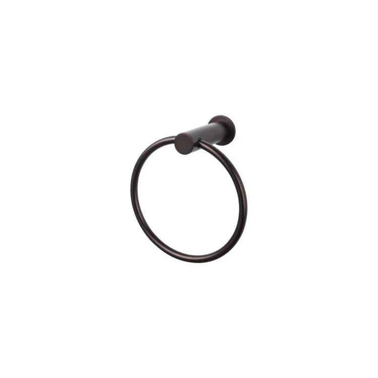 Towel Ring Hopewell 6-5/16 Inch Flat Black Zinc Alloy 3-5/8 Inch for Bath Hardware - Frankwebs