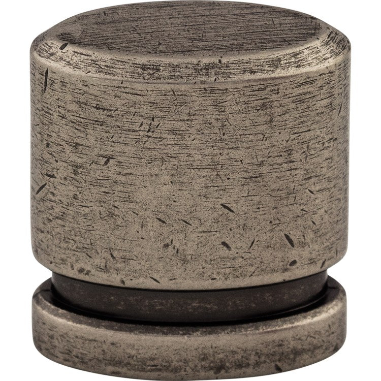 Knob Sanctuary Oval Flat Black Zinc Alloy 1 Inch - Frankwebs