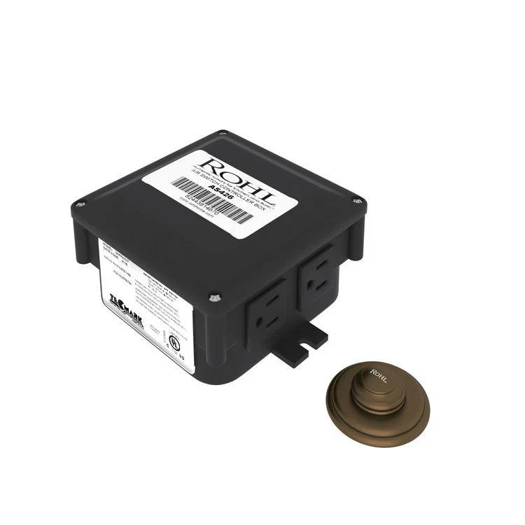 Control Boxury Air-Activated Switch Button with Control Box English Gold 120 Volt Brass - Frankwebs