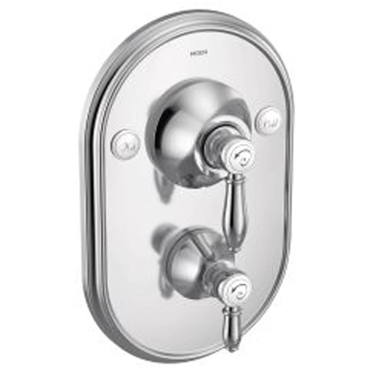 Valve Trim Weymouth Posi-Temp with Built In 3 Function Transfer 2 Lever Polished Nickel ADA - Frankwebs