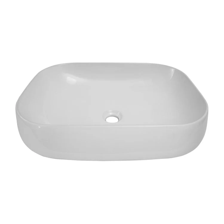Vessel Celino 520 Above Counter Rectangle 21-3/4 Inch White Vitreous China - Frankwebs