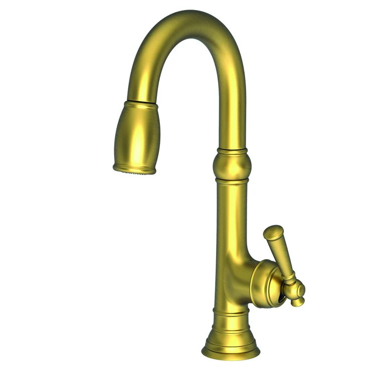 Bar Faucet Jacobean 1 Lever ADA Flat Black Pull Down Swivel Brass Spout Height 7-3/4 Inch 1.8 Gallons per Minute - Frankwebs