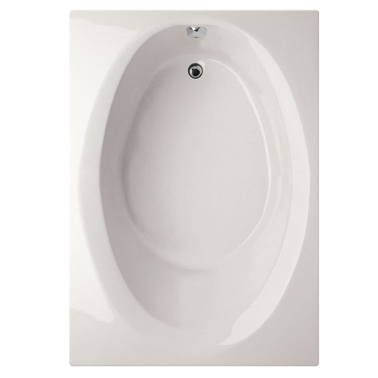 Soaking Tub Designer Collection Ovation 66 x 42 Inch Drop-In Tub Only End Bone Acrylic - Frankwebs