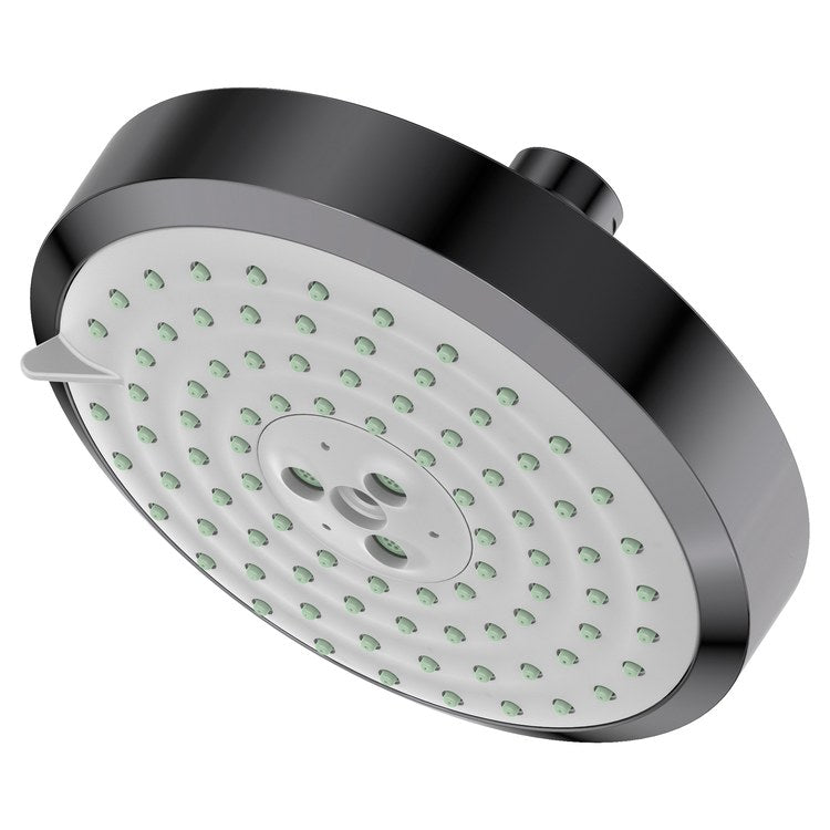 Showerhead Newport Bath 3 Function Satin Gold PVD 5-15/16 Inch 1.8 Gallons per Minute Full/Message/Intense Turbo Spray - Frankwebs