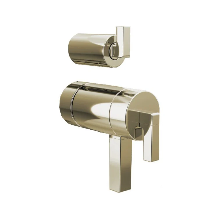 Handle Kit Frank Lloyd Wright Zinc 2 Lever Chrome ADA for TempAssure Thermostatic Valve with Integrated Diverter Trim - Frankwebs